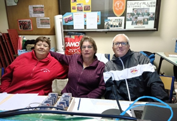 La table de marque avec Papaye, Marie Ange et Alain.