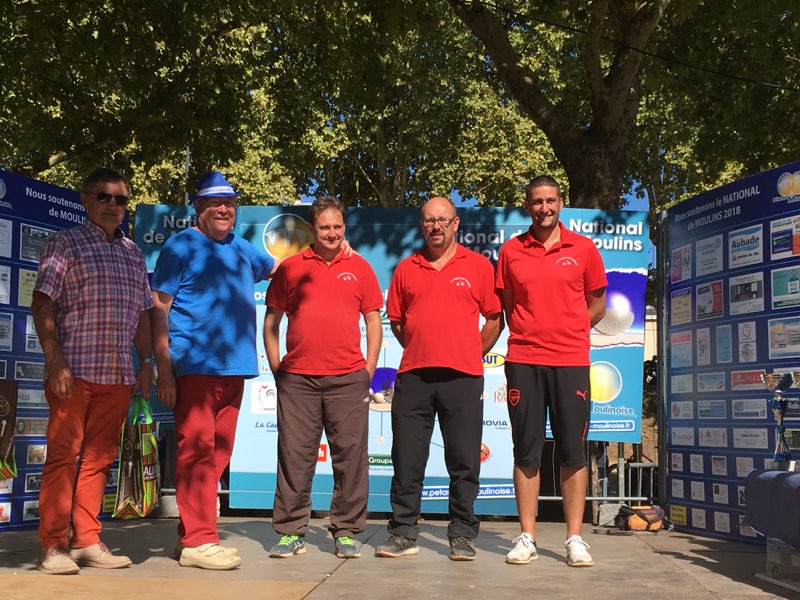 David, Denis et Benoît, finalistes du National Bis.