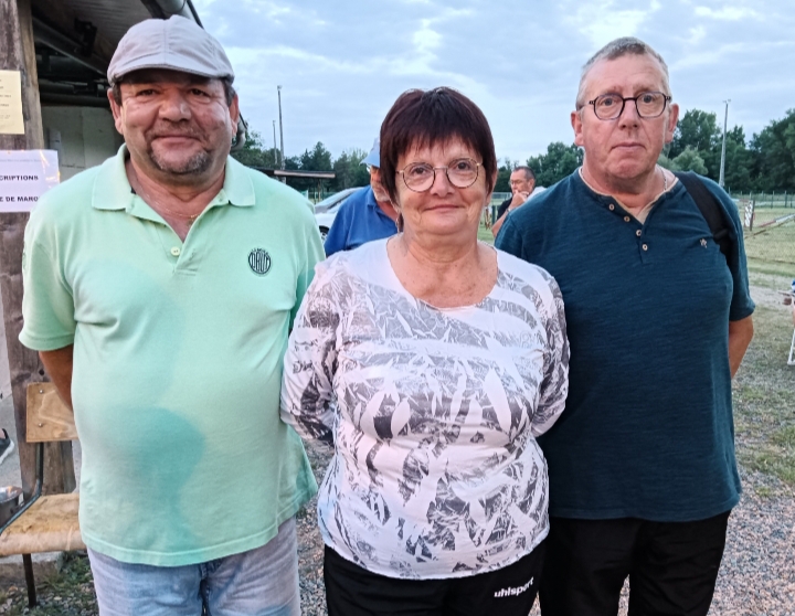 Daniel, Nicole et Serge les finalistes du concours B.