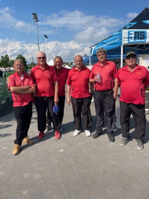 L'équipe SVCP : Roland, Jean-Luc, Vincent, Norbert, René (coach et joueur) et Jean-Marc