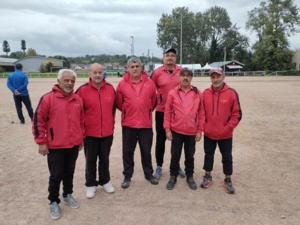 L'équipe SVCP : Gilles, Norbert, René (joueur et coach), Sébastien, Aziz et Alfredo