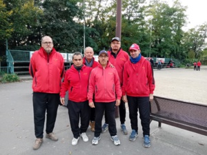 L'équipe SVCP 1 ; Didier (joueur et coach), Patrick, Roland, Aziz, Sébastien et Mickaël