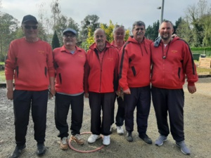 L'équipe SVCP 2 : Jean-Luc, Jean-Marc, Norbert, Michel, René (joueur et coach) et Guillaume