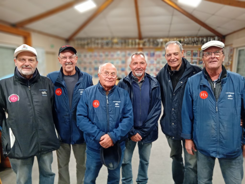 Les vainqueurs et les finalistes du "B" : Jacob, Christian (V), Bruno (F), José (V) , Philippe et Christian (F)