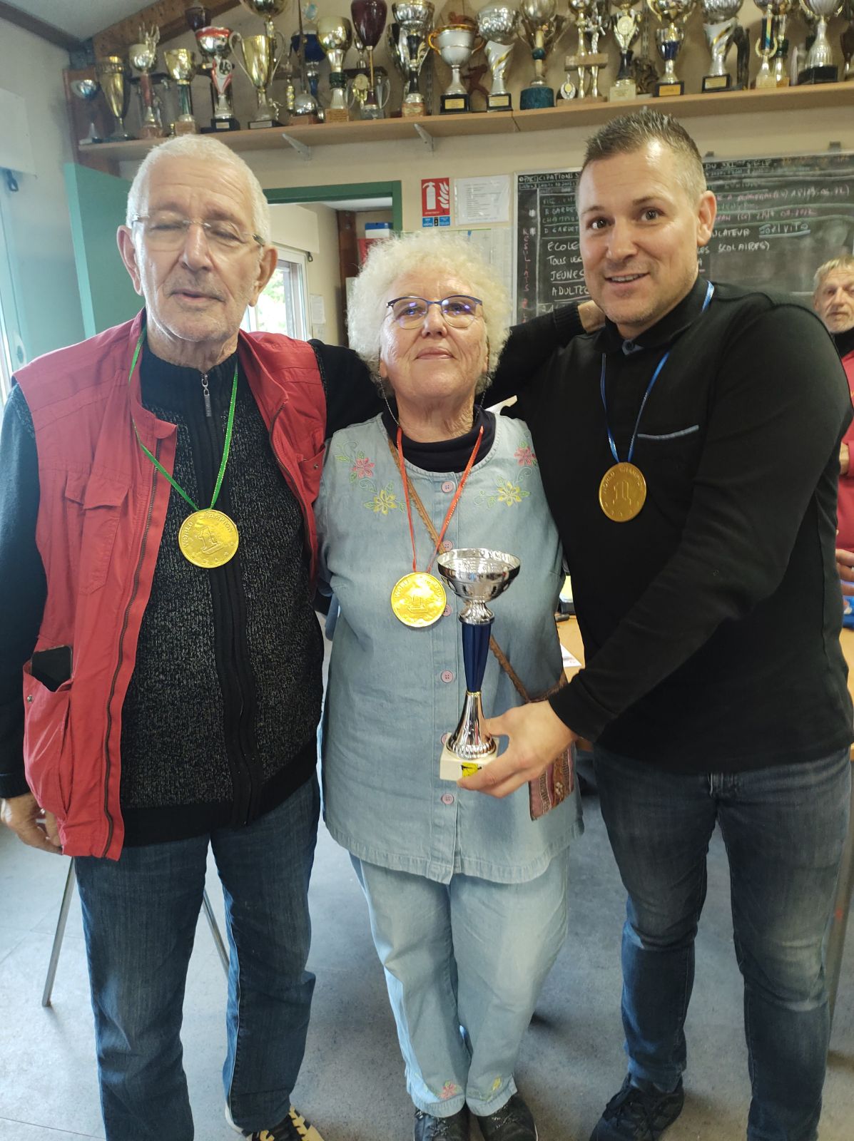 Les représentants des organisateurs et des participants : Alain (SVCP), Nadine (UNRPA) et Xavier (CME)