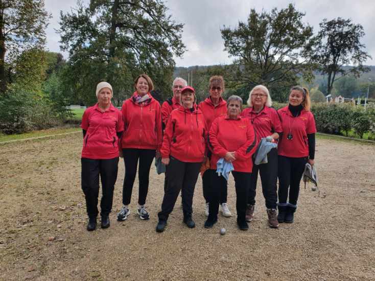 L'équipe SVCP 2 : Yannick, Nicole, René (coach), Claudine, Annie, Claude, Linda et Popi