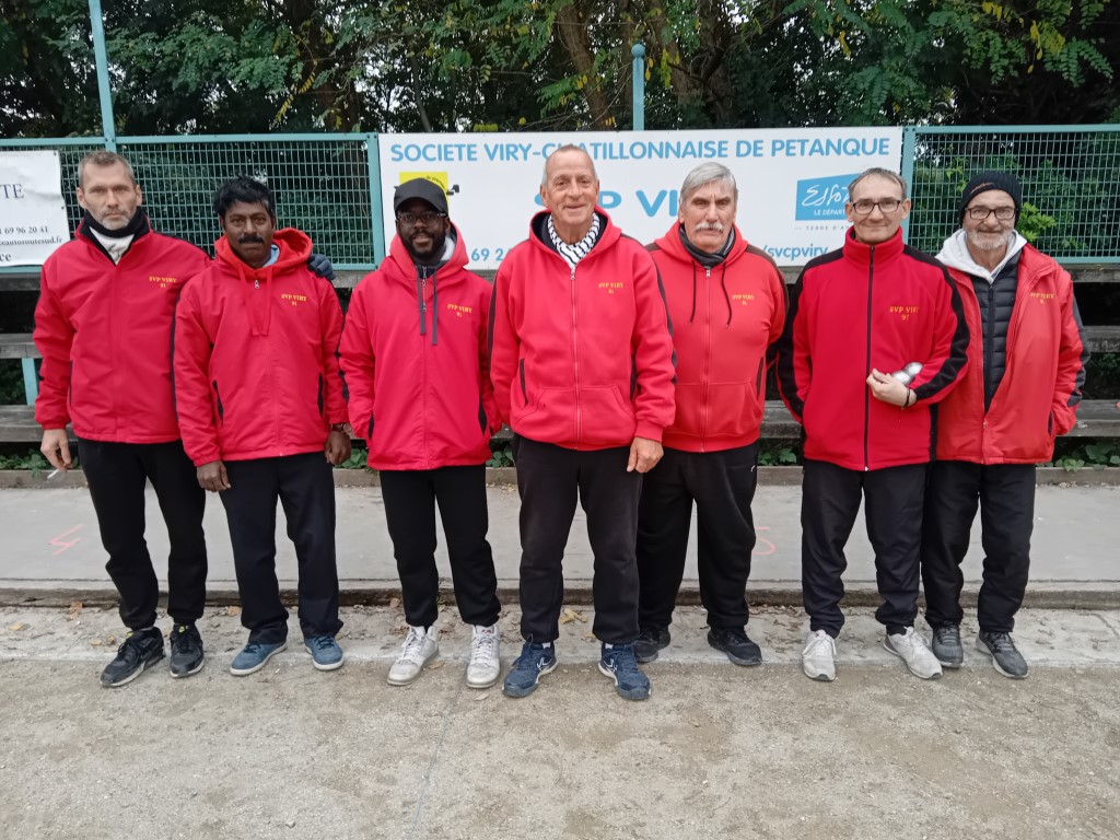 L'équipe SVCP ; Marc, Raj, Mickaël, Jean-Luc, Jean-Michel, Daniel et Christian (joueur et coach)