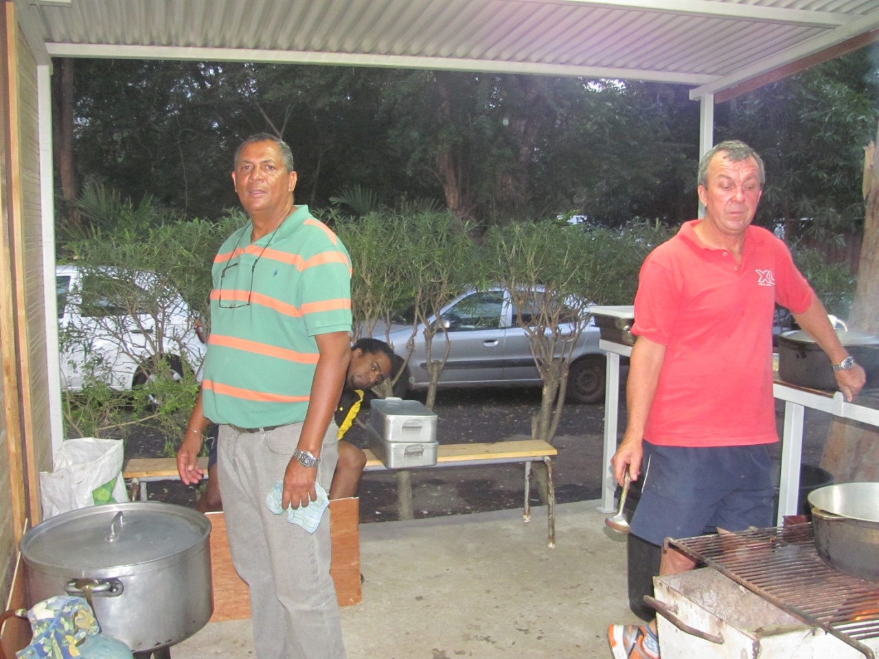 Préparation du repas inaugural Préparation du repas inaugural